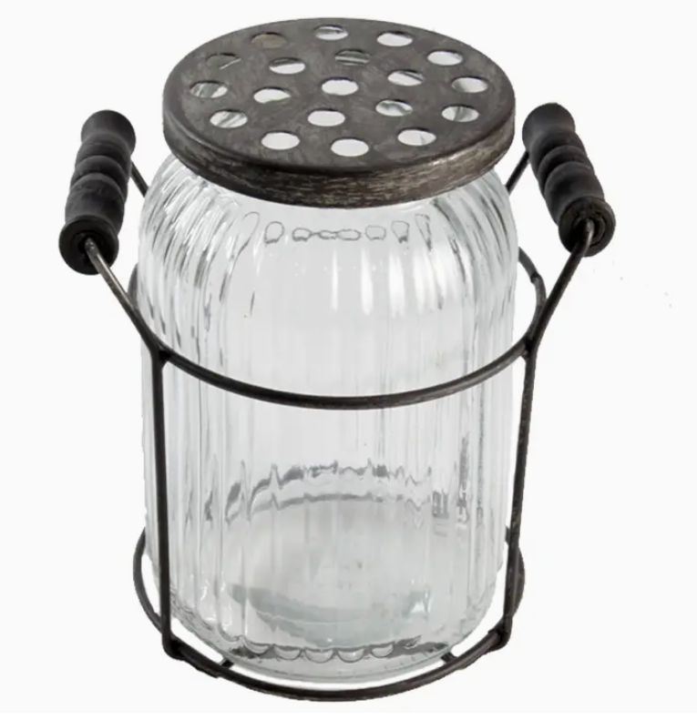 Glass Jar w/ Lid for Florals