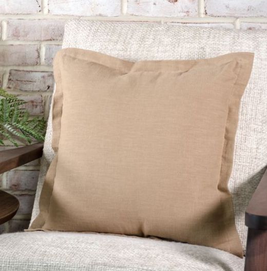 Nutmeg Linen Pillow 18” Square