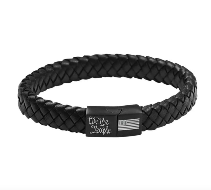We the People Flag Braided Hold Fast Bracelet