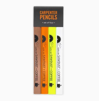 Sawdust &amp; Coffee Carpenter Pencil Set