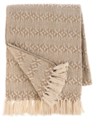 Diamond Striped Pattern Throw