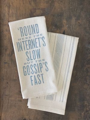 Round Here The Internets Slow Kitchen Towel
