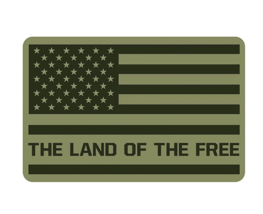 Freedom Flag Hold Fast Sticker