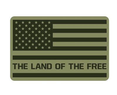 Freedom Flag Hold Fast Sticker
