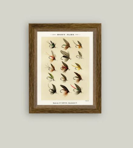 Trout Flies Sign 7x9”