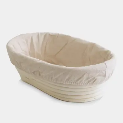 Oval Proofing Basket and Liner 10x6.5