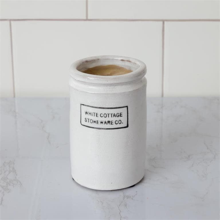 White Cottage Stoneware - Half Pint Jar