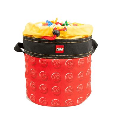Storage Cinch Bucket Red LEGO