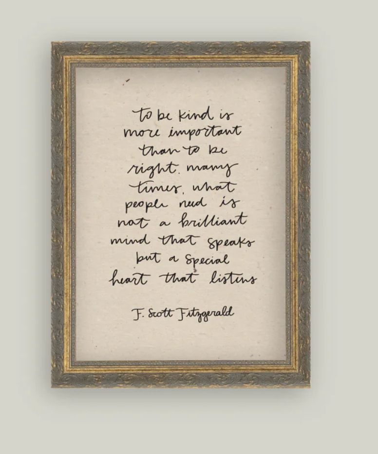 To Be Kind Sign 5 x 7”