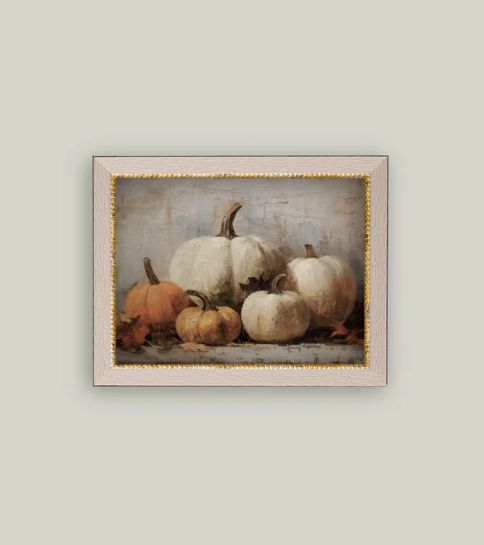 Vintage Pumpkins 9x7”