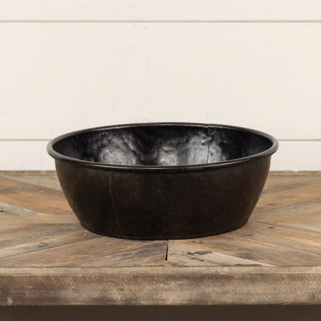 Aged Black Bowl LG 11.5”