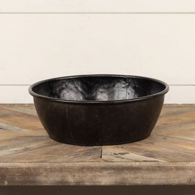 Aged Black Bowl LG 11.5”
