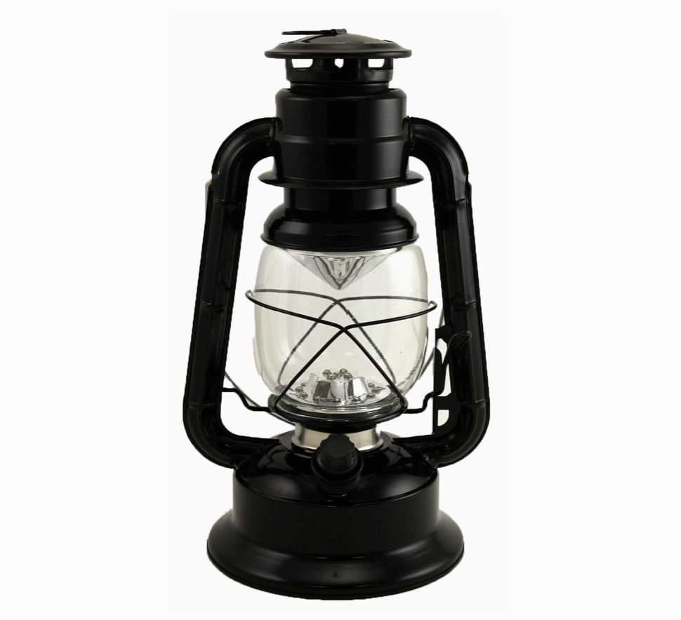 Lantern Black LED 11”