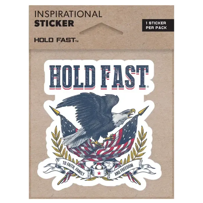 Vintage Eagle Hold Fast Sticker