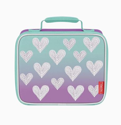 Purple Hearts Thermos Lunch Box