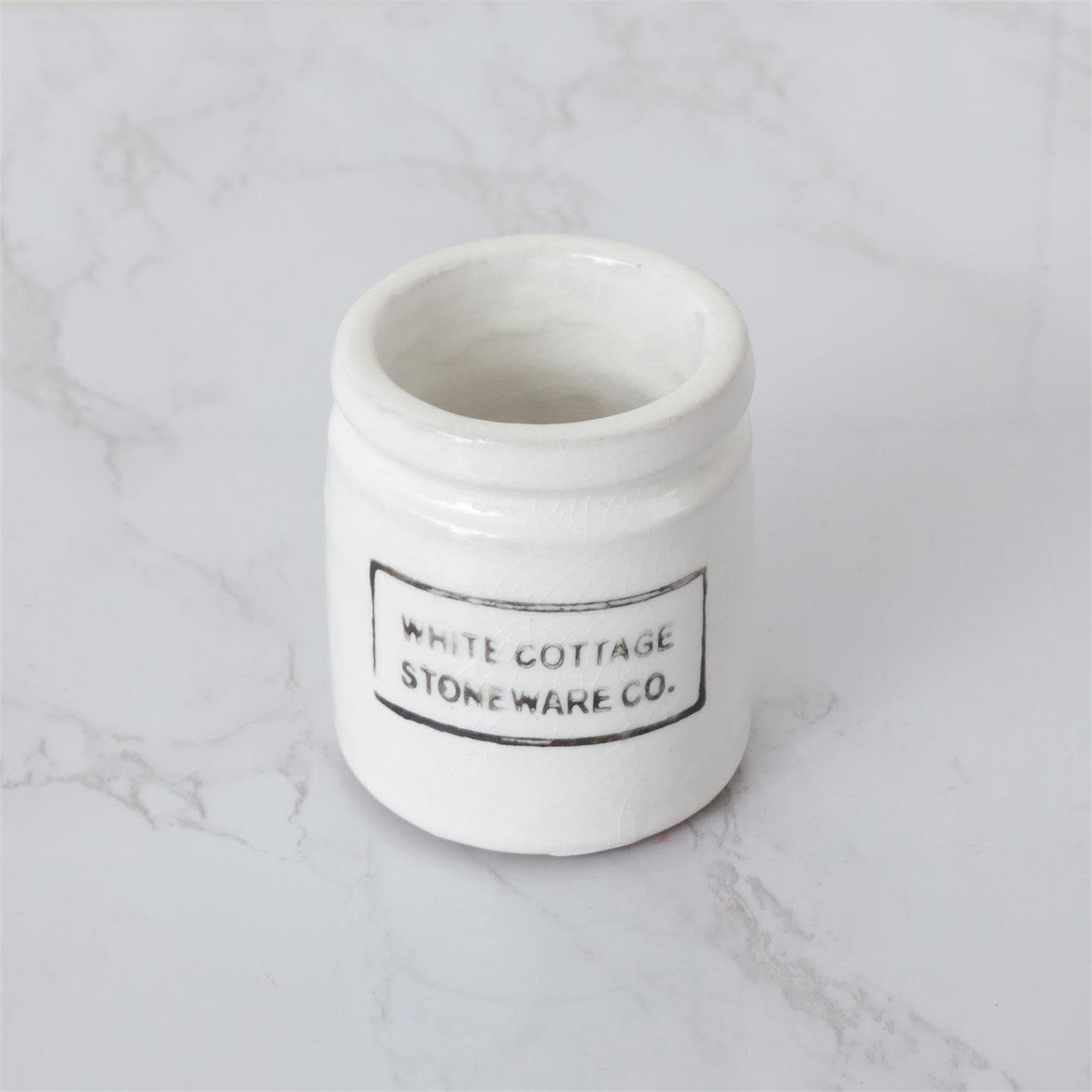 White Cottage Stoneware - Mini Pot