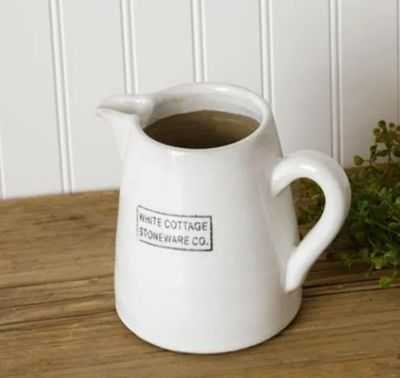 White Cottage Stoneware - Pitcher