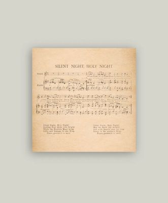 Silent Night Artist Board11x11”