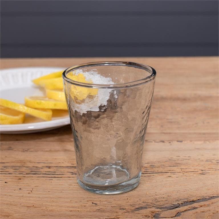 Hammered Drinking Glass 8 oz