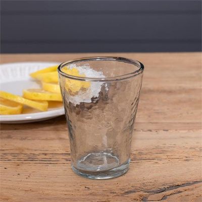 Hammered Drinking Glass 8 oz
