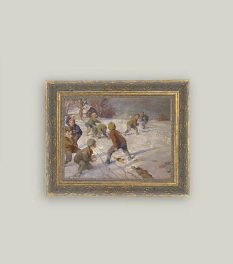 The Snowball Fight 10x8”