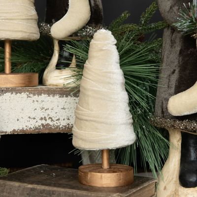 Oatmeal Velvet Tree 8”