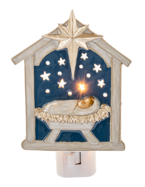 Baby Jesus in Manger Night Light