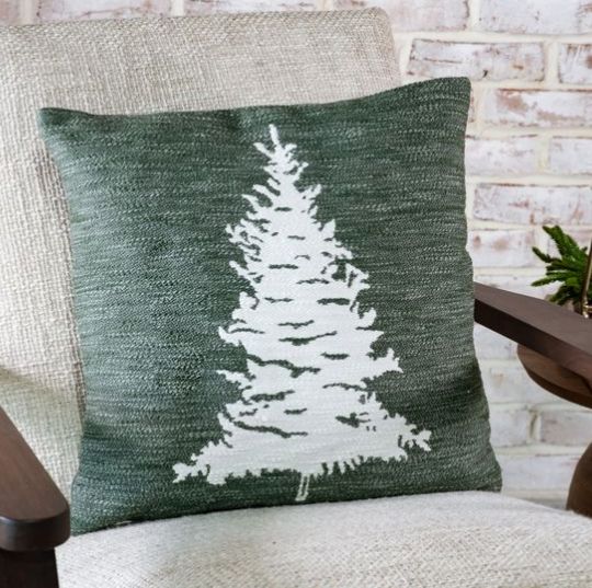 Evergreen Tree Pillow 18”