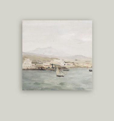 Sailboat Artist Board Sign 11x11”