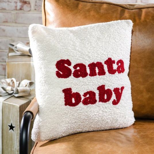 Santa Baby Pillow 18x18
