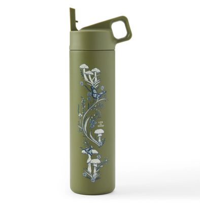 Mushroom Garden 20 oz Straw Bottle