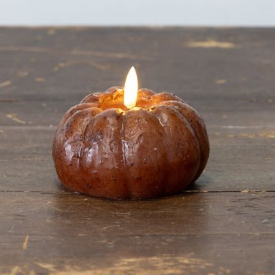 Bronze 3D Flame Short Pumpkin 2.25”