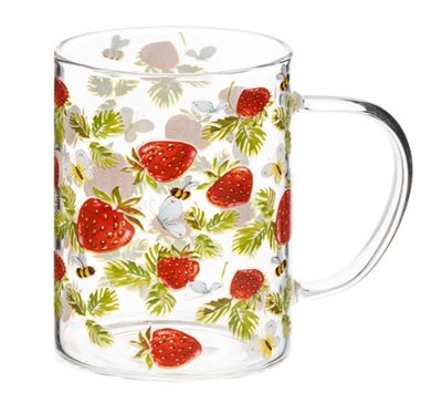 Strawberry Glass Mug