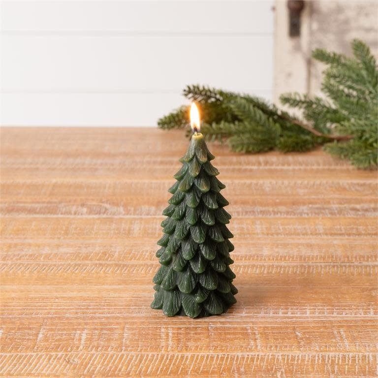 Green Christmas Tree Shape Set of 2