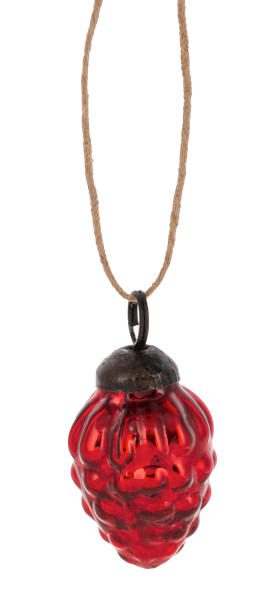 Red Mercury Pinecone Ornament