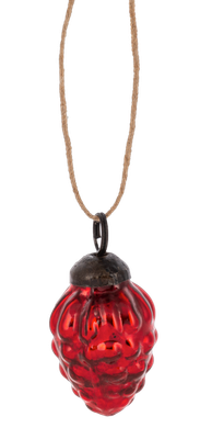 Red Mercury Pinecone Ornament