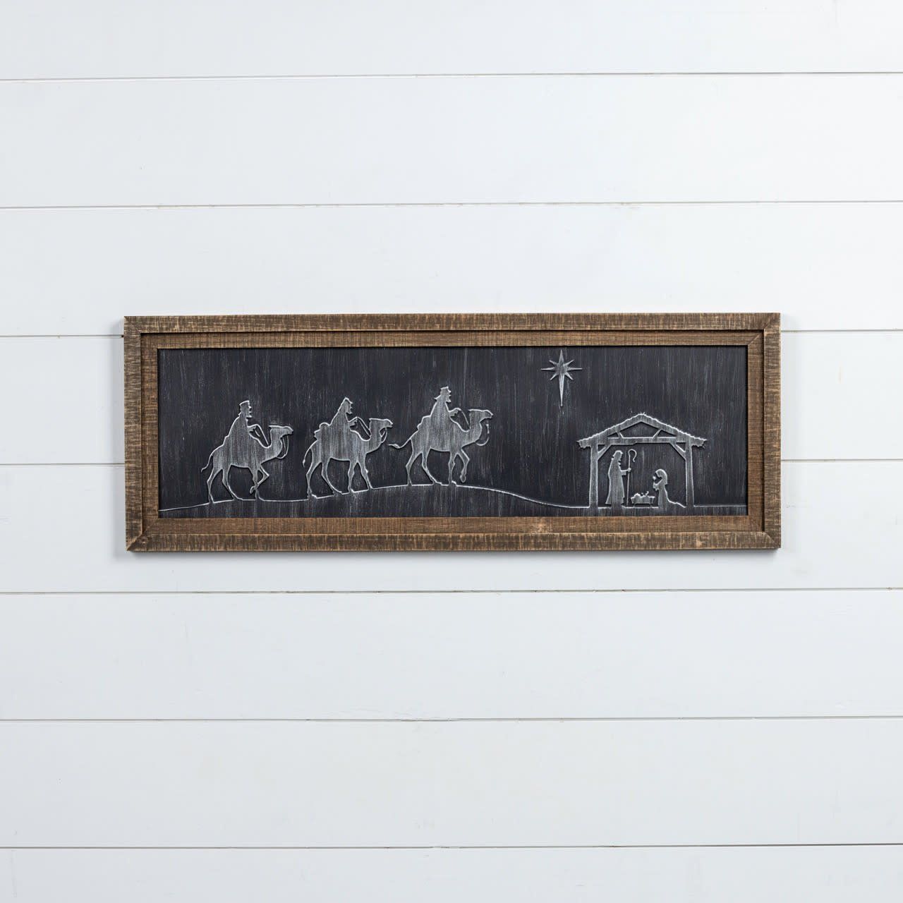 Nativity Scene Framed Print 33.75”