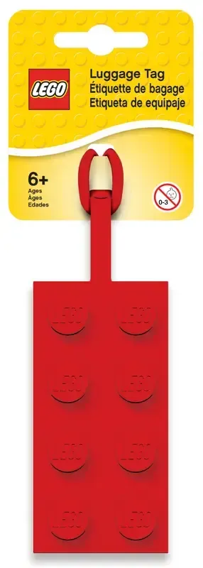 Red Luggage Tag LEGO