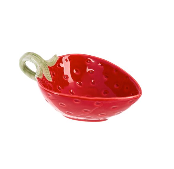 Strawberry Stoneware Bowl