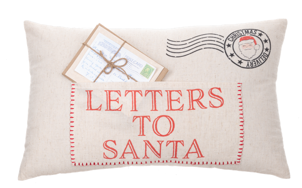 Letters to Santa Lumbar Pillow