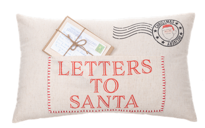 Letters to Santa Lumbar Pillow