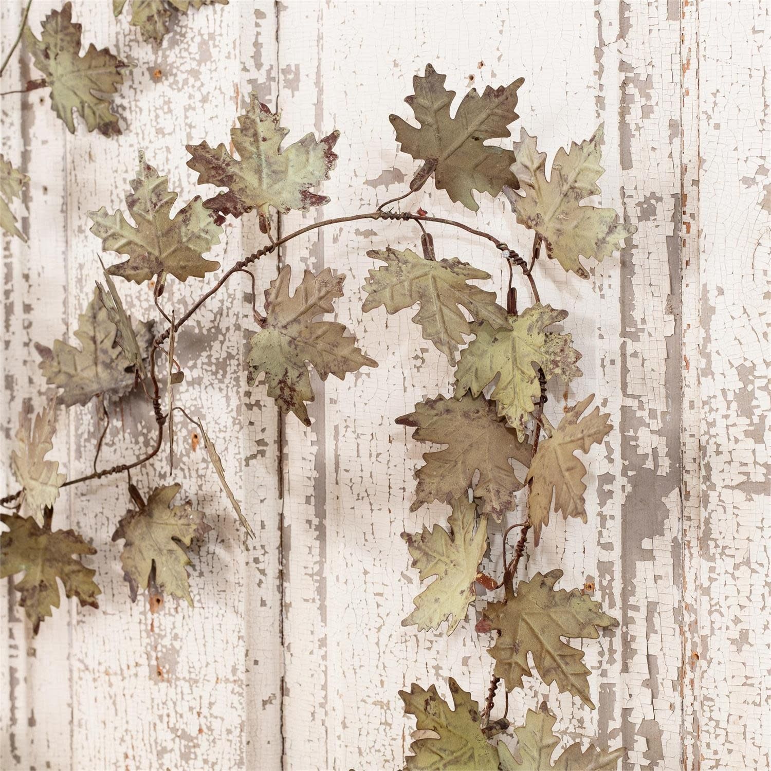 Distressed Maple Leaves Garland