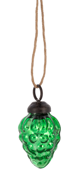 Green Mercury Pinecone Ornament