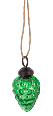 Green Mercury Pinecone Ornament