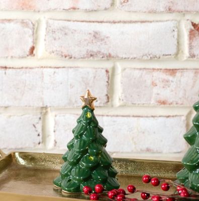 LED Green Tree W/Star 5”