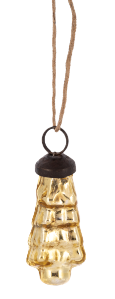 Gold Mercury Tree Ornament
