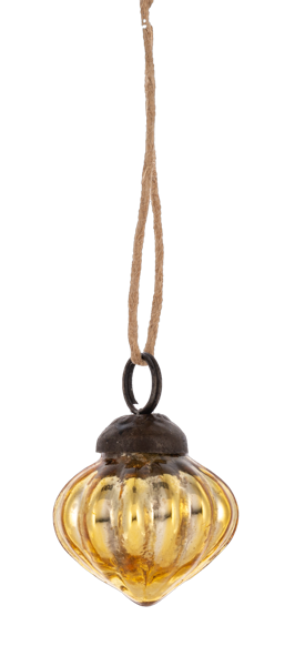Gold Mercury Onion Shape Ornament