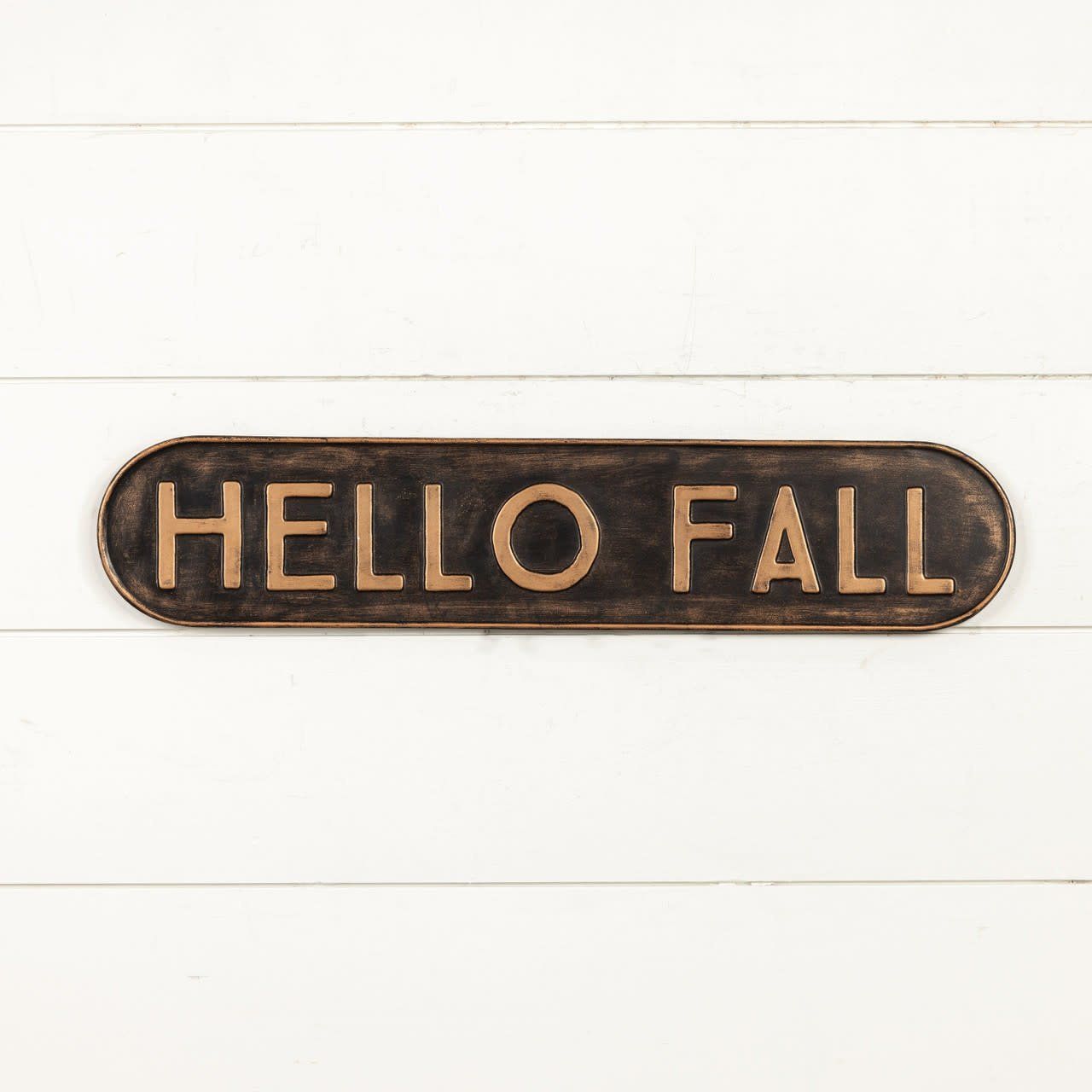 Metal Hello Fall Sign 24”