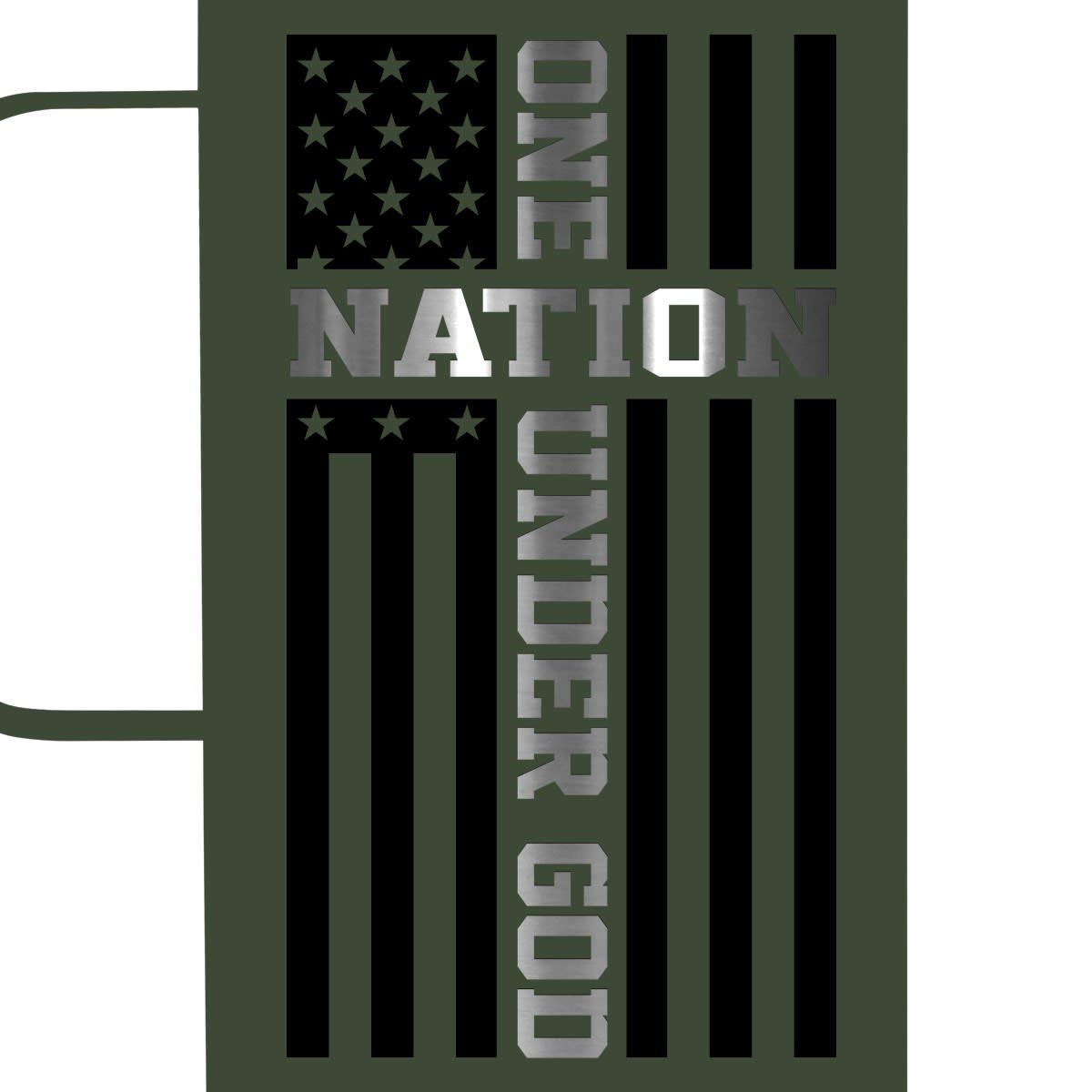 One Nation Stainless Steel Mug, 22 oz