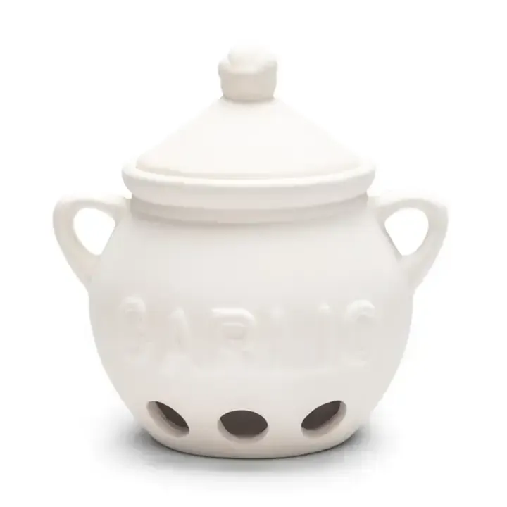 Ceramic Garlic White Keeper